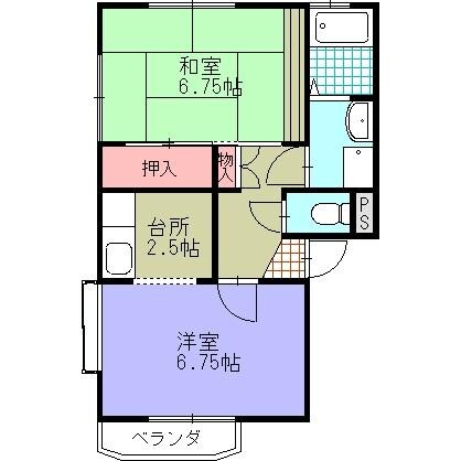 一位館の物件間取画像