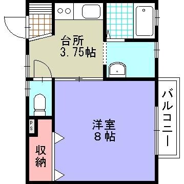 シャルマンハイツの物件間取画像