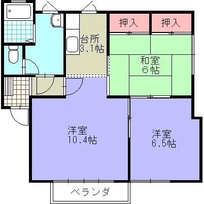 セントラルハウス鳥居Aの物件間取画像