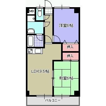 サンＦコートの物件間取画像