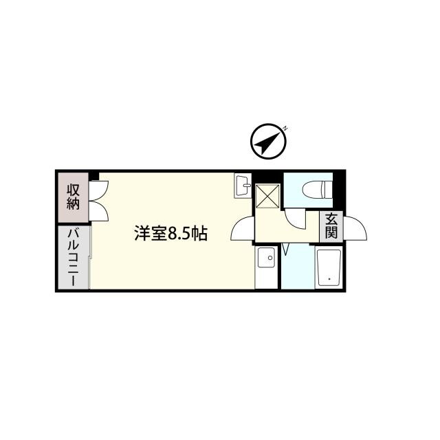 アシスト第二盛岡マンションの物件間取画像