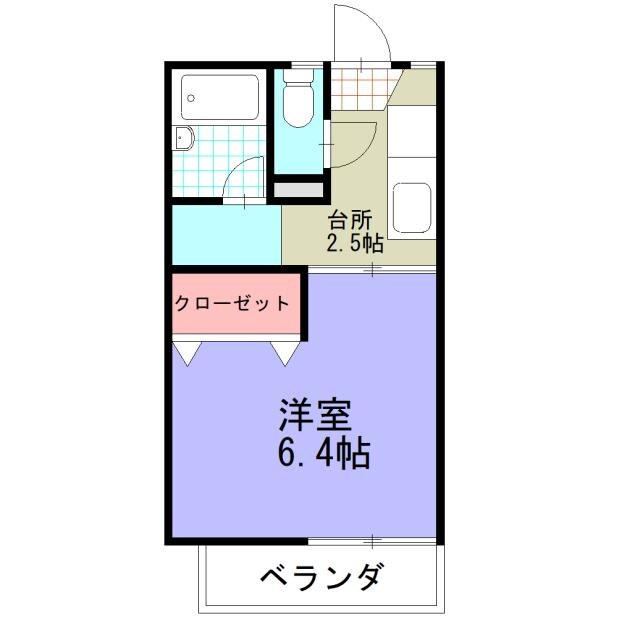 サンプラザ上堂の物件間取画像