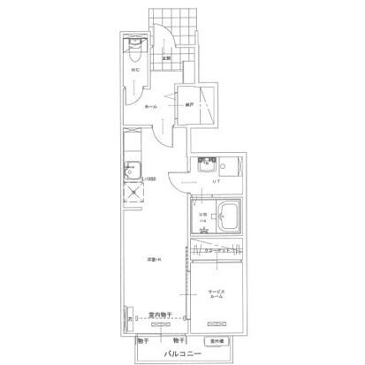 ポルトボナーの物件間取画像