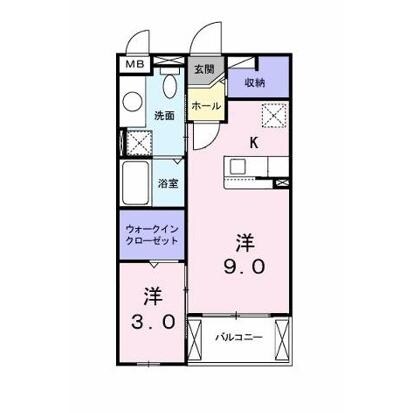 サンハウス志家の物件間取画像