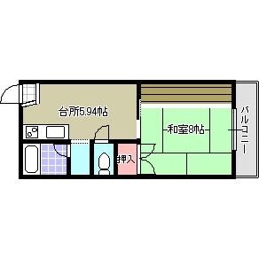 コーポアクアの物件間取画像