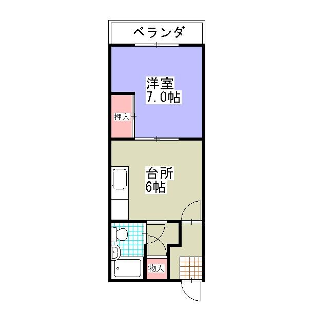 第二盛南マンションの物件間取画像