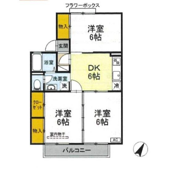 セジュールマロニエの物件間取画像