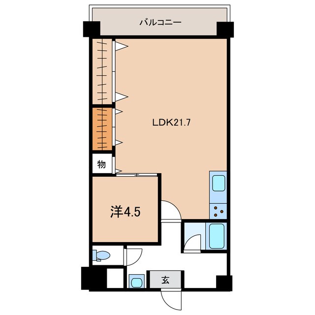 NOIE旭橋の物件間取画像