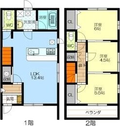 LUXE宝神の物件間取画像