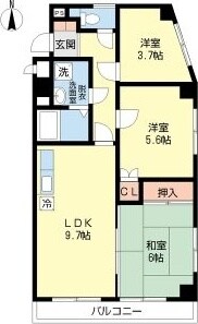 エスポワール八田の物件間取画像