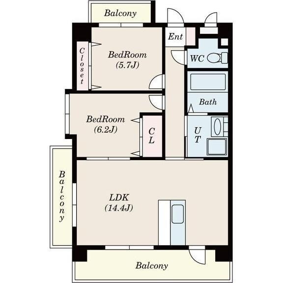 S-FORT西郊通の物件間取画像