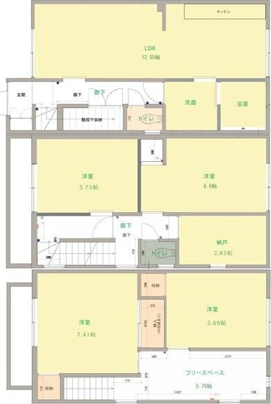 中村区大日町戸建の物件間取画像