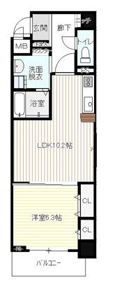 ラトレ白鳥の物件間取画像