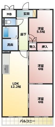 グラフィージュの物件間取画像