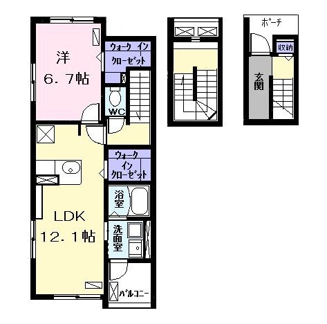 ラッフィナートの物件間取画像