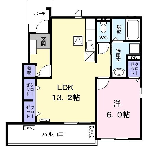 ラシュラント　ジュモⅡの物件間取画像
