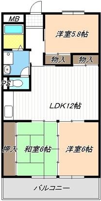 物件間取画像