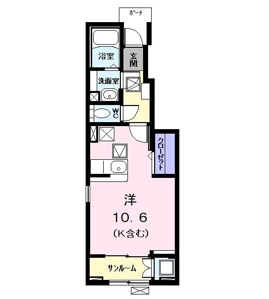 ルミエール明野の物件間取画像