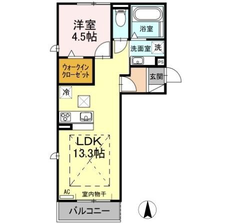 パライソ熱田六番町　B棟の物件間取画像