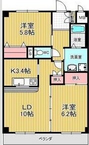 サンシャイン　阪野の物件間取画像