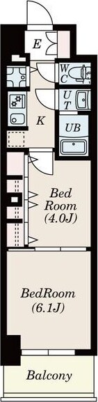 S-RESIDENCE六番町の物件間取画像