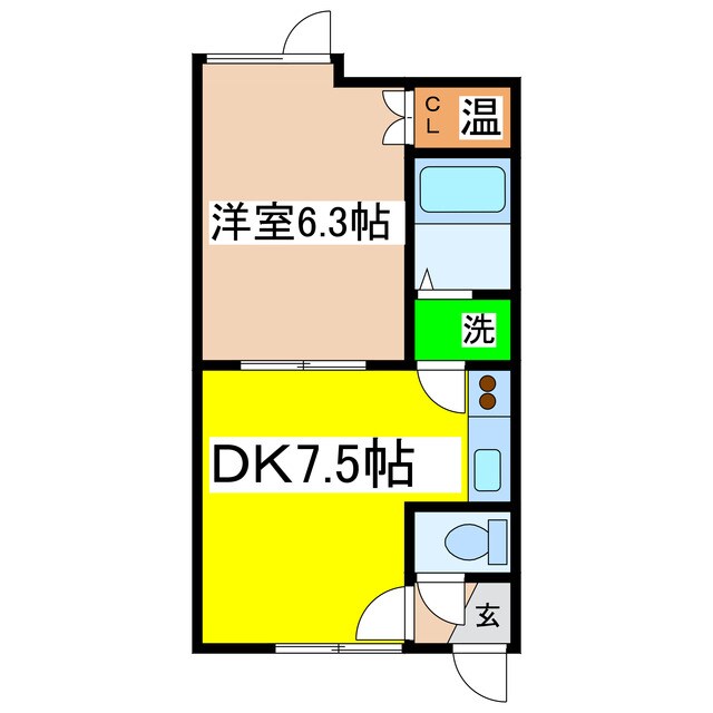 金盛マンションの物件間取画像