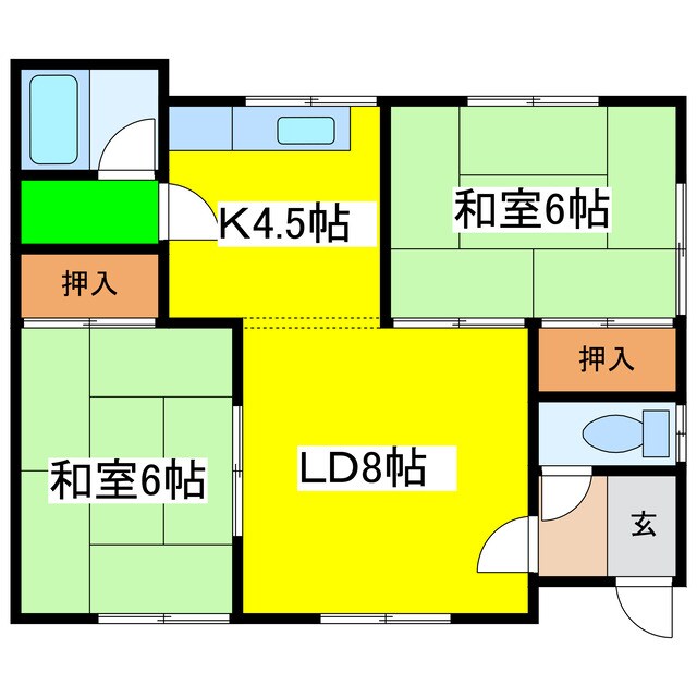 レジデンスウエダＮｏ．５の物件間取画像
