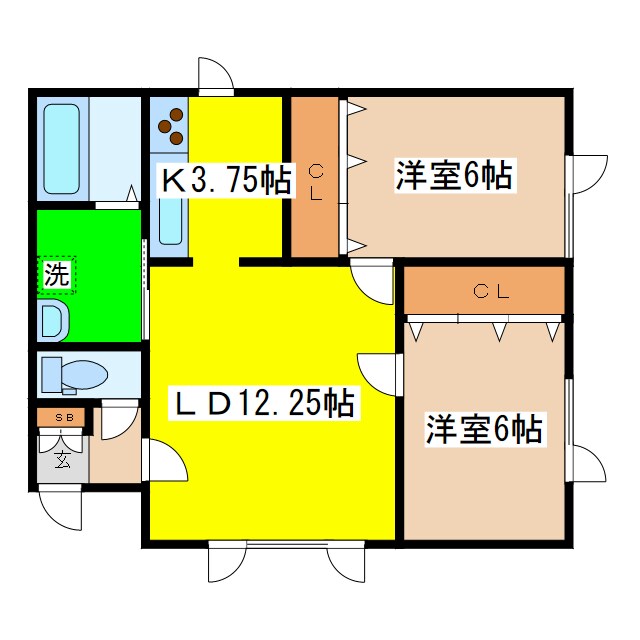 プラザハウスⅡの物件間取画像