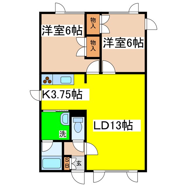 プラザハウスⅢの物件間取画像