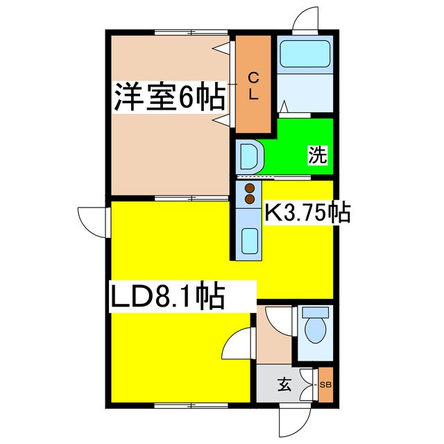 シャロームＫⅡの物件間取画像