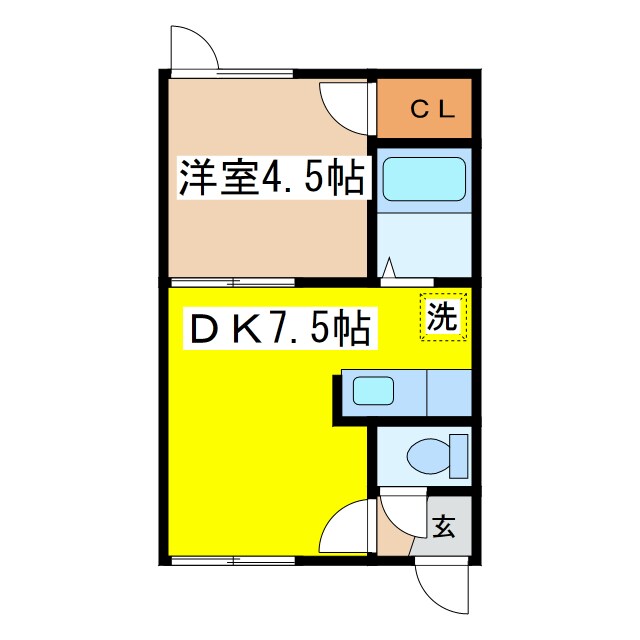 エスポワール芦野の物件間取画像