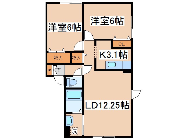 ラ・ヴィラ星ヶ浦の物件間取画像