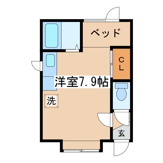 ハイツあわのⅡの物件間取画像