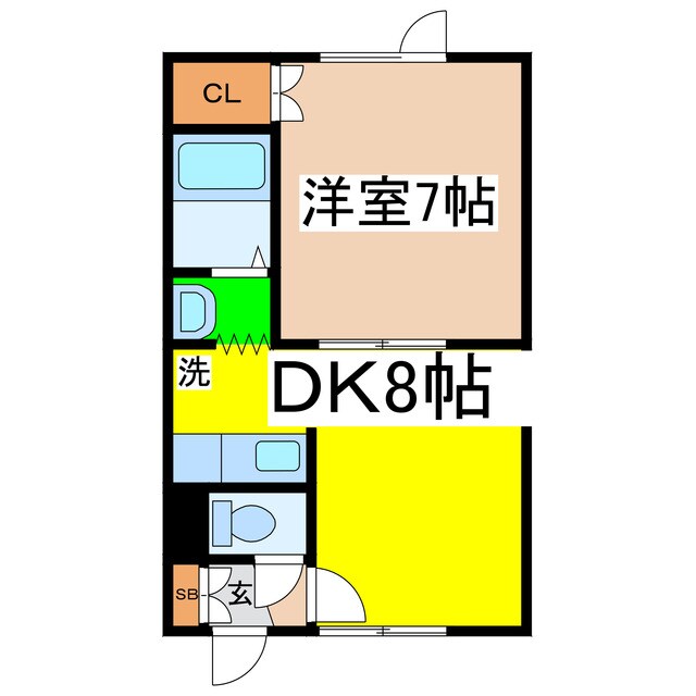 ハイツ雄飛の物件間取画像