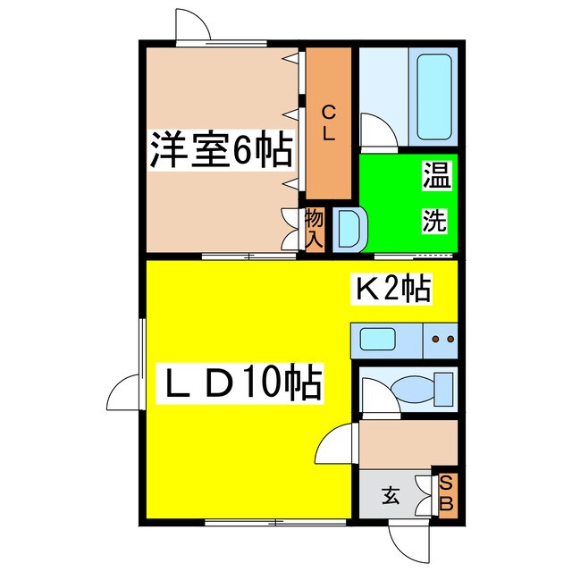 コーポＹＯＵの物件間取画像