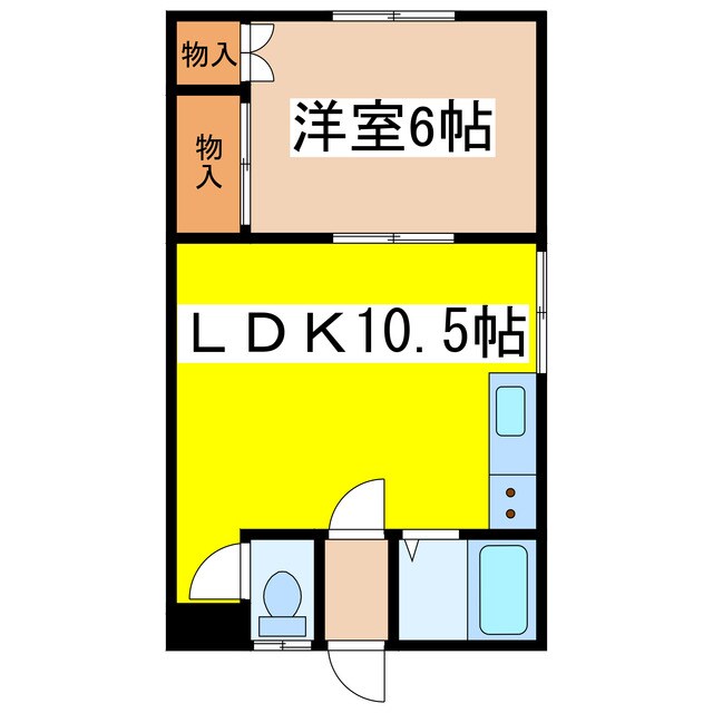 富士見東棟の物件間取画像