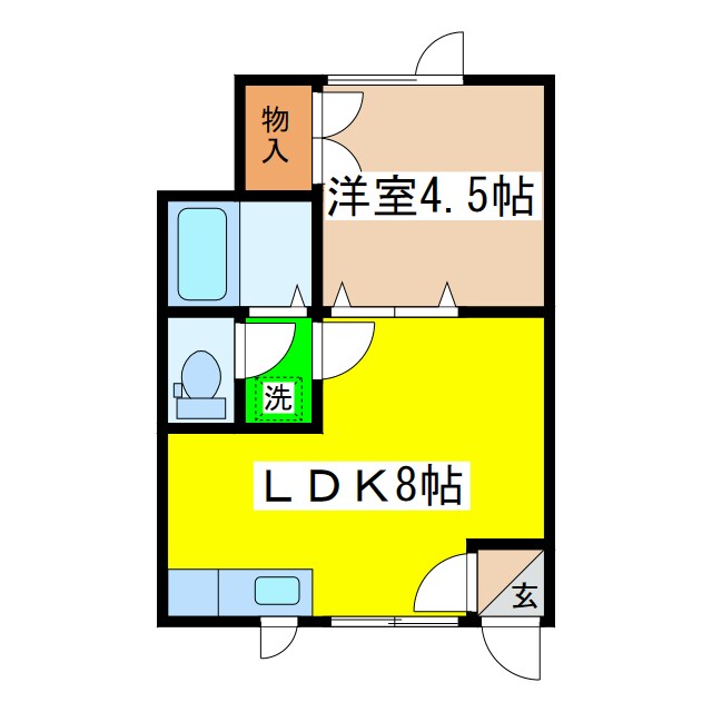 メゾンソレイユ（北都）の物件間取画像