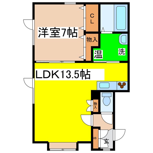 ビラ文苑７号館の物件間取画像