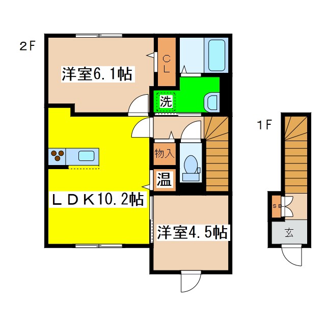 ディールームリバーサイドの物件間取画像