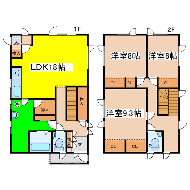 鳥取北１０－１５－４貸家の物件間取画像