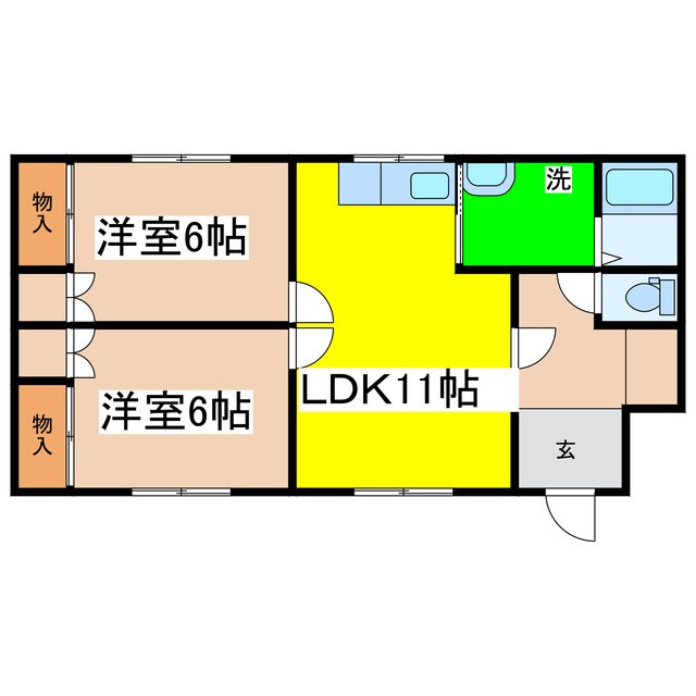 昭和南6丁目一棟二戸の物件間取画像