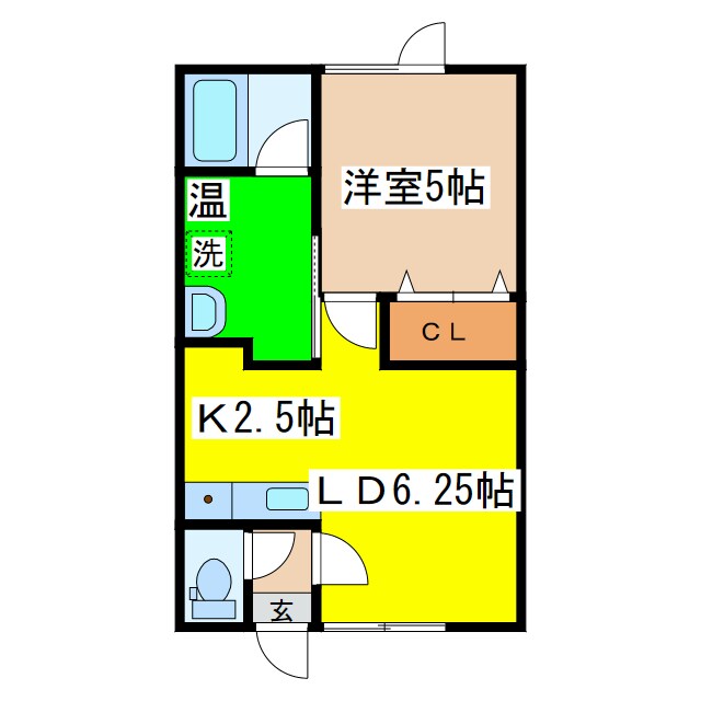 コーポカデンツァの物件間取画像