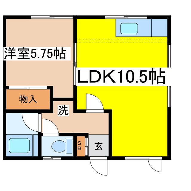 カネサマンションの物件間取画像