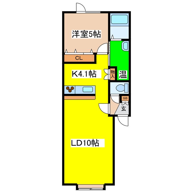 ＲＯＳＳＯ　Ｂ（ロッソビー）の物件間取画像