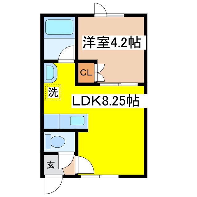 藤の木ハイツの物件間取画像