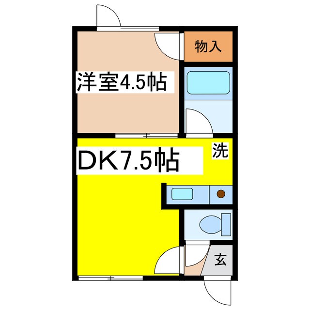 アイランドハイツの物件間取画像