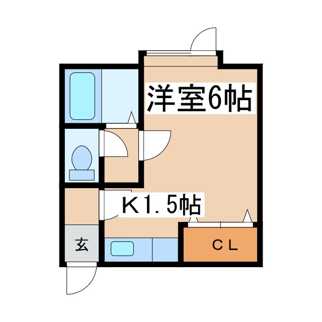 アークキャビンＦＵＪＩの物件間取画像