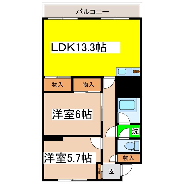 Ｃｌａｉｒの物件間取画像