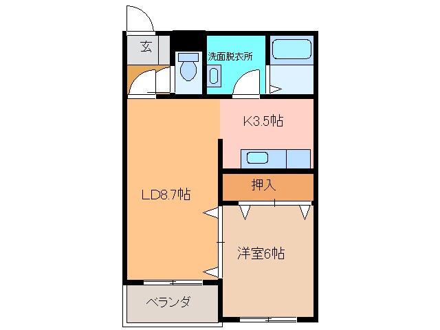 クリエイトⅡの物件間取画像