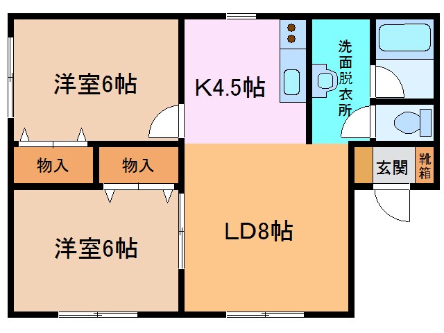 プリオール杉の物件間取画像